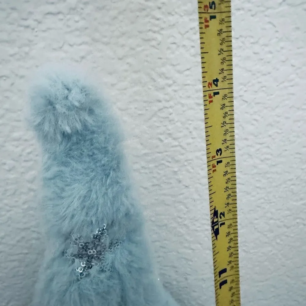 Christmas Winter Holiday Snowflake Faux Fur Gnome Decor